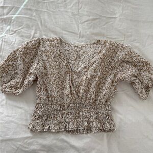 Floral Smocked Women's Top